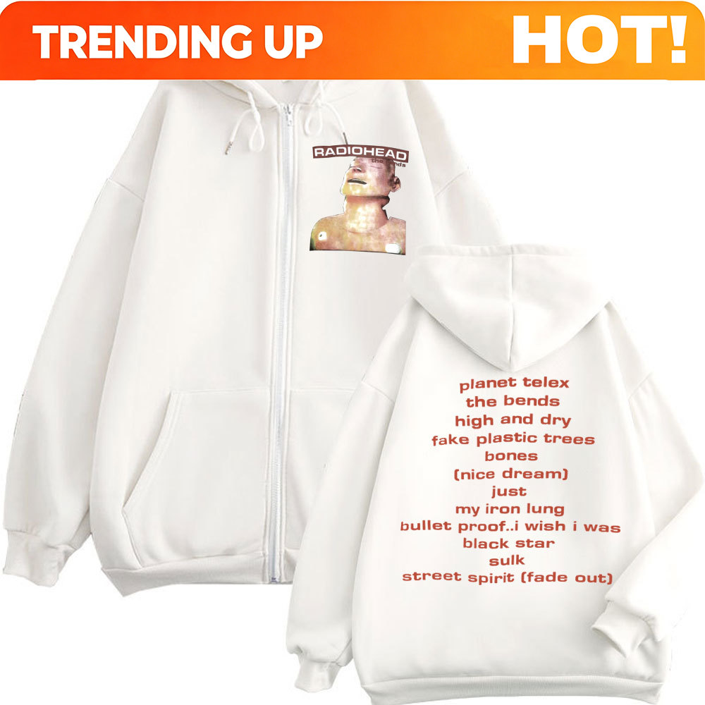 Mens Fashion Zip Up Hoodies - เสื้อฮู้ดซิปวงร็อคเรดิโอเฮด อัลบั้มเพลง แฟชั่นวินเทจสำหรับผู้ชายและผู้หญิง เสื้อสเวตเชิ้ตแบบมีซิป เสื้อคลุมฟลีซโอเวอร์ไซส์ลำลอง