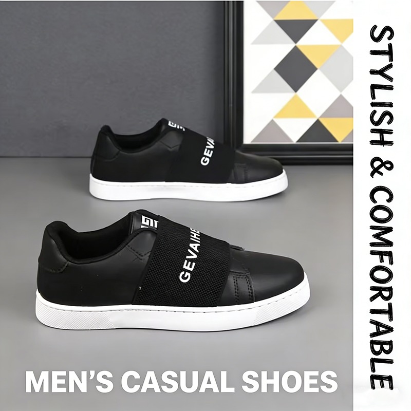Mens Fashion Trainers - รองเท้าผ้าใบระบายอากาศอเนกประสงค์แบรนด์อินเทรนด์ รองเท้าลำลองสี่ฤดู รองเท้ากีฬาทันสมัยและอินเทรนด์ รองเท้าน้ำหนักเบาสำหรับคนขี้เกียจ