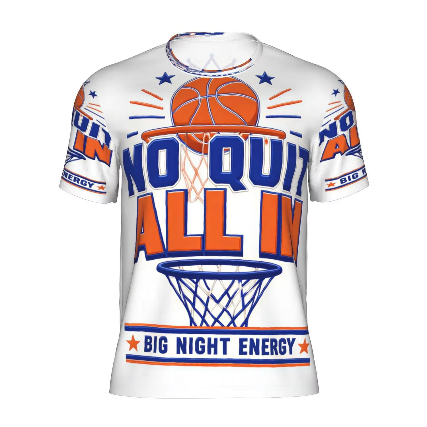 Men'S Fashion New York - เสื้อยืดคอกลมแขนสั้นพิมพ์ลายบาสเกตบอลนิวยอร์ก แฟชั่นผู้ชาย เนื้อผ้านุ่ม สไตล์เรโทร ใส่ได้ทั้งชายและหญิง ทรงหลวม