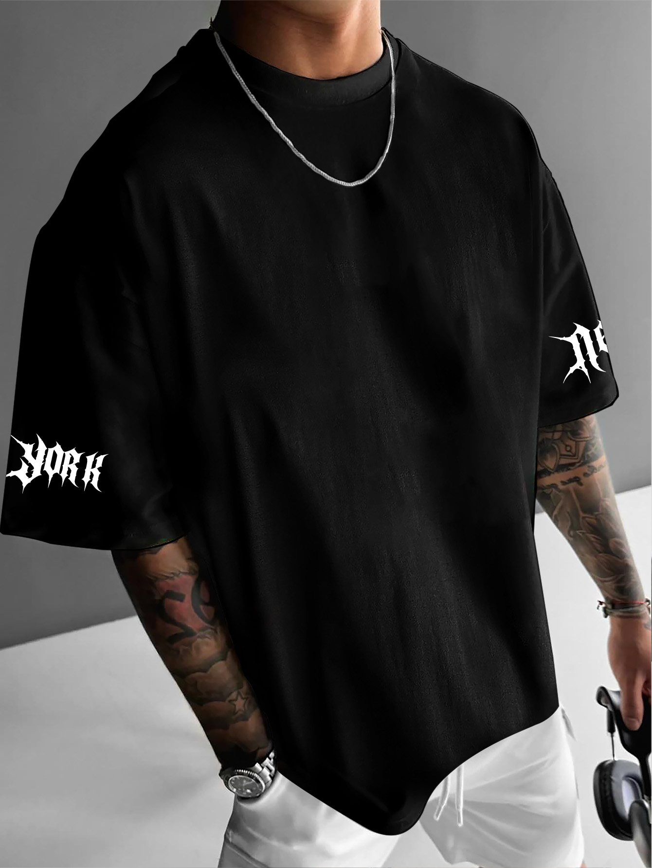 เสื้อยืดแขนสั้นฮิปฮอปสำหรับผู้ - Men'S Fashion New York บทวิจารณ์และราคา