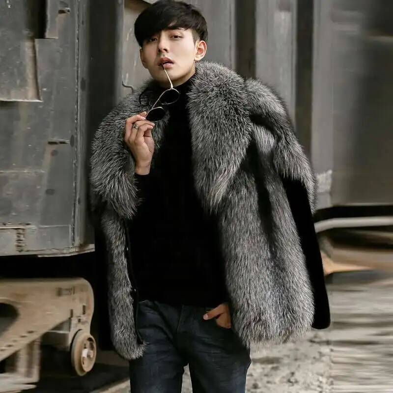 เสื้อโค้ทขนสัตว์เทียมสำหรับผู้ - Men'S Fashion X บทวิจารณ์และราคา