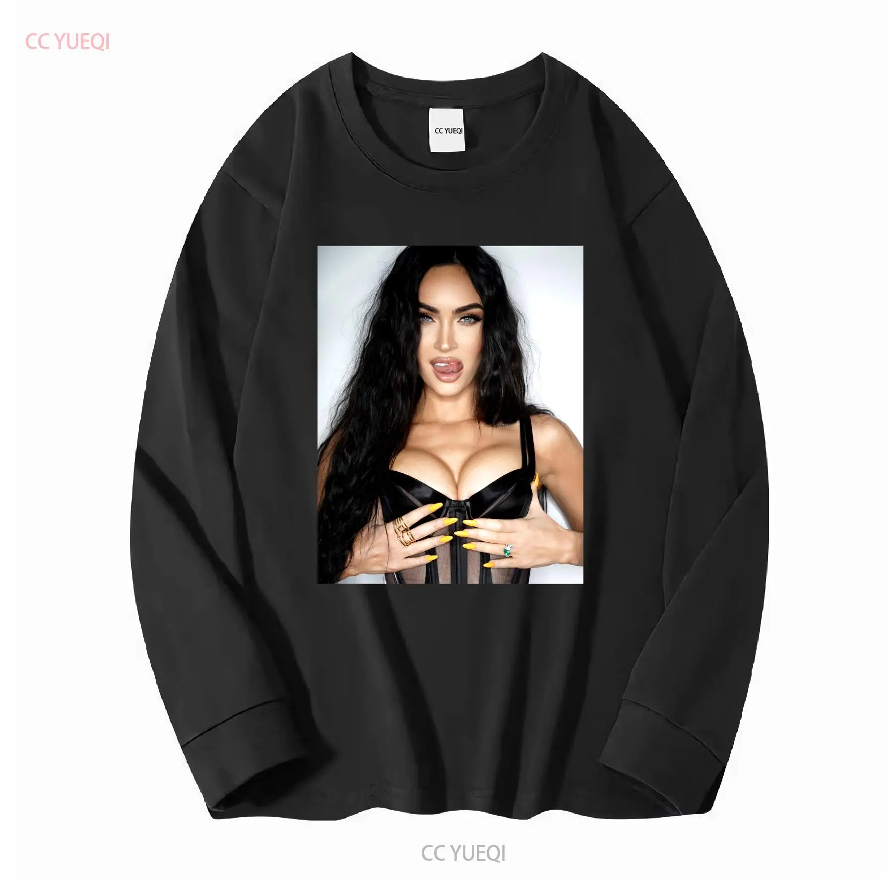 Megan Fox T เสื้อโปสเตอร์แขนยา - Poster Men Fashion บทวิจารณ์และราคา