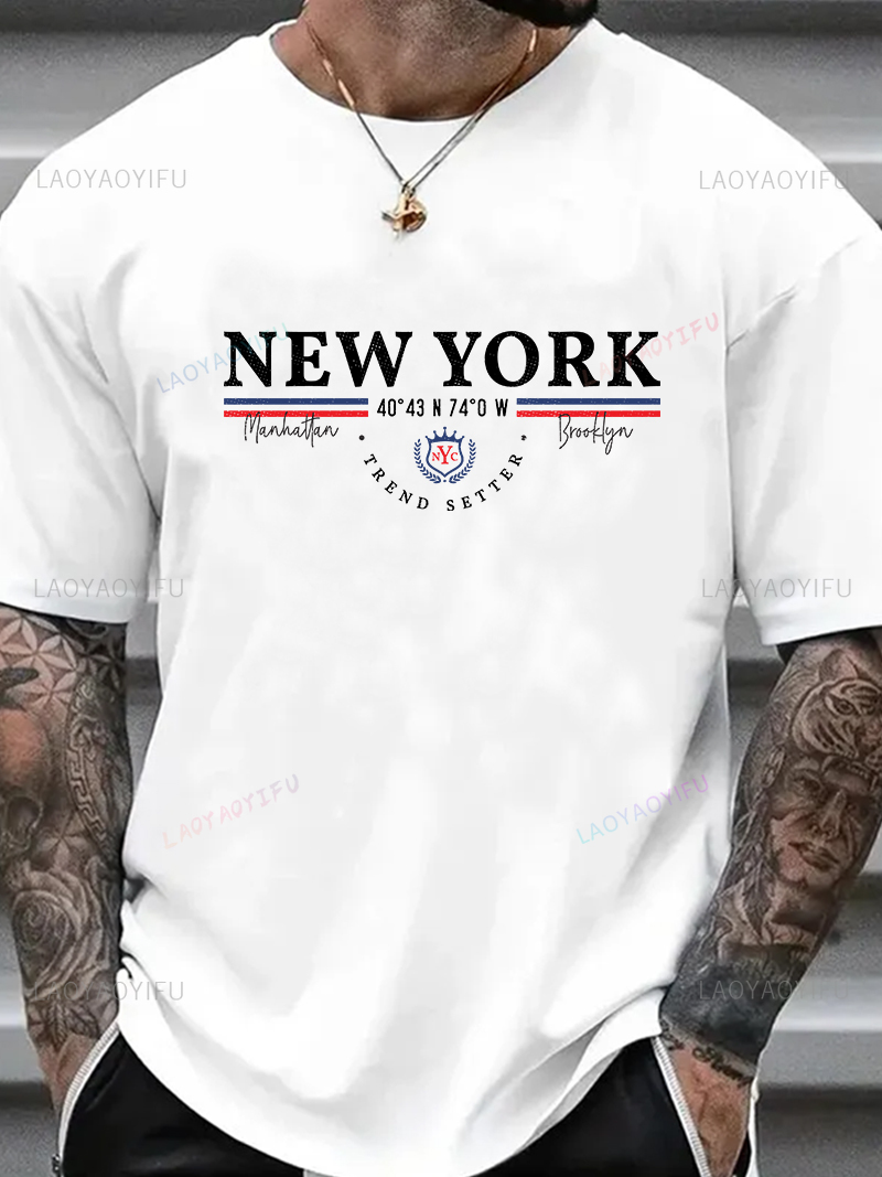 เสื้อยืดลายกราฟิกนิวยอร์ก ยูนิ - Men'S Fashion New York บทวิจารณ์และราคา