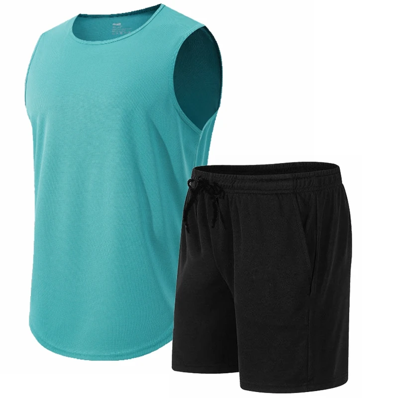 ชุดเสื้อยืดแขนกุดคอกลมสำหรับผู - Mens Fashion Summer บทวิจารณ์และราคา