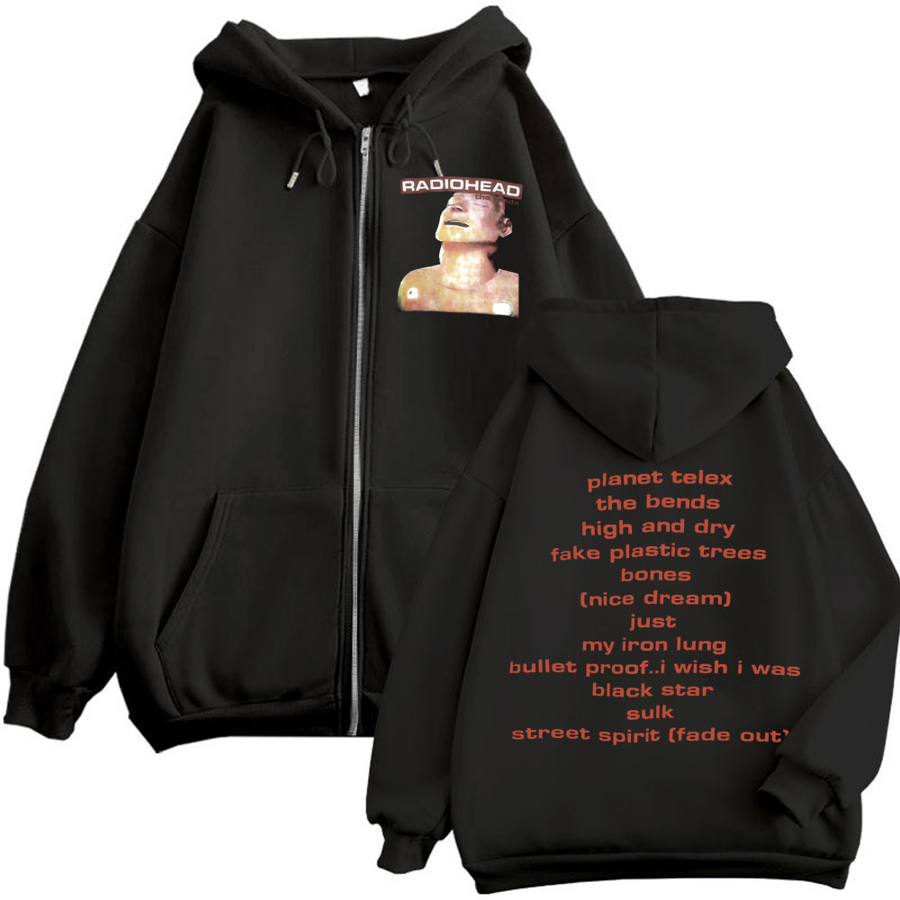 เสื้อฮู้ดซิปวงร็อคเรดิโอเฮด อั - Mens Fashion Zip Up Hoodies บทวิจารณ์และราคา