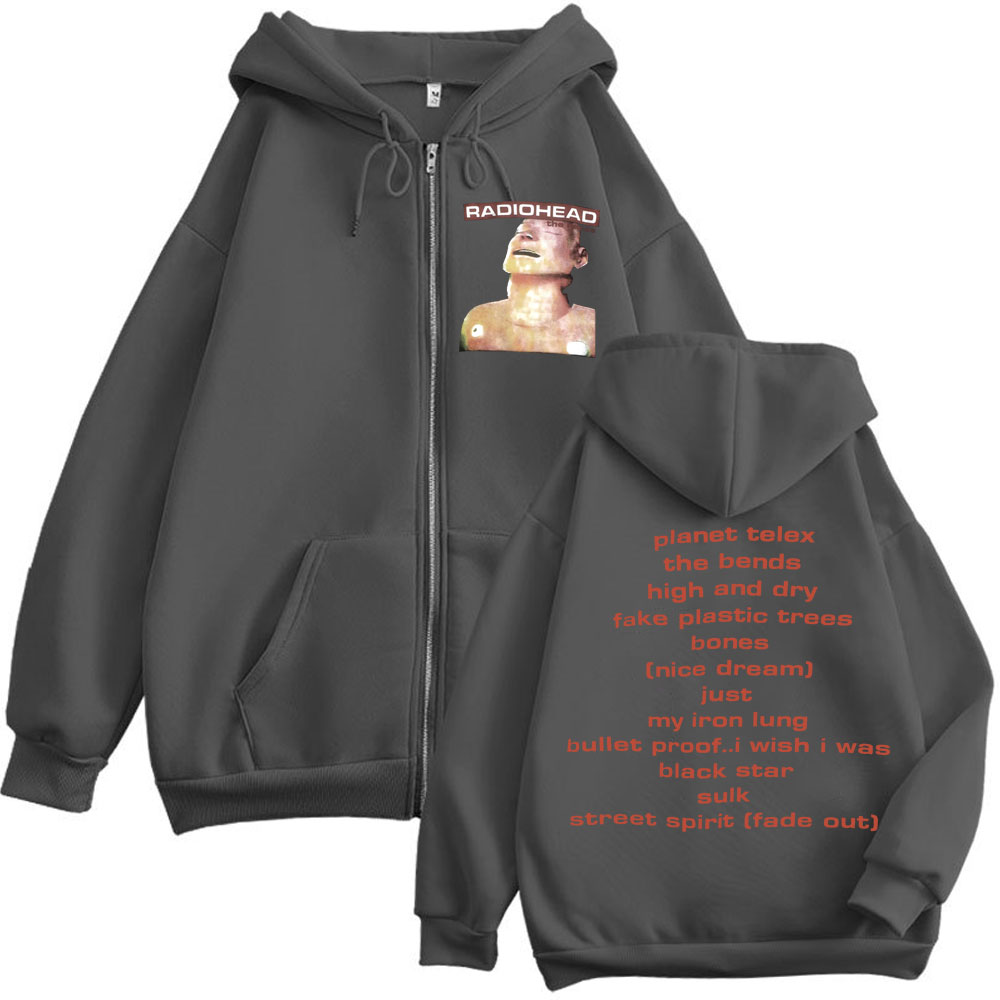 เสื้อฮู้ดซิปวงร็อคเรดิโอเฮด อั - Mens Fashion Zip Up Hoodies บทวิจารณ์และราคา