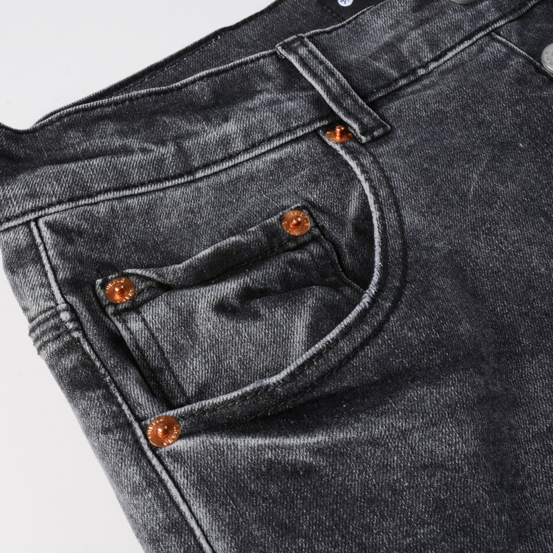 กางเกงยีนส์ทรงสลิมฟิตผ้ายืดสำห - Men'S Fashion Grey Jeans บทวิจารณ์และราคา