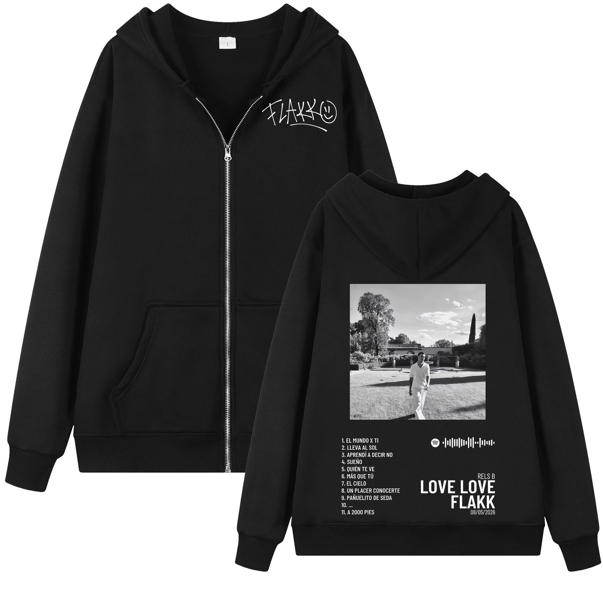 เสื้อฮู้ดซิปกราฟิก Rapper Rels - Mens Fashion Zip Up Hoodies บทวิจารณ์และราคา