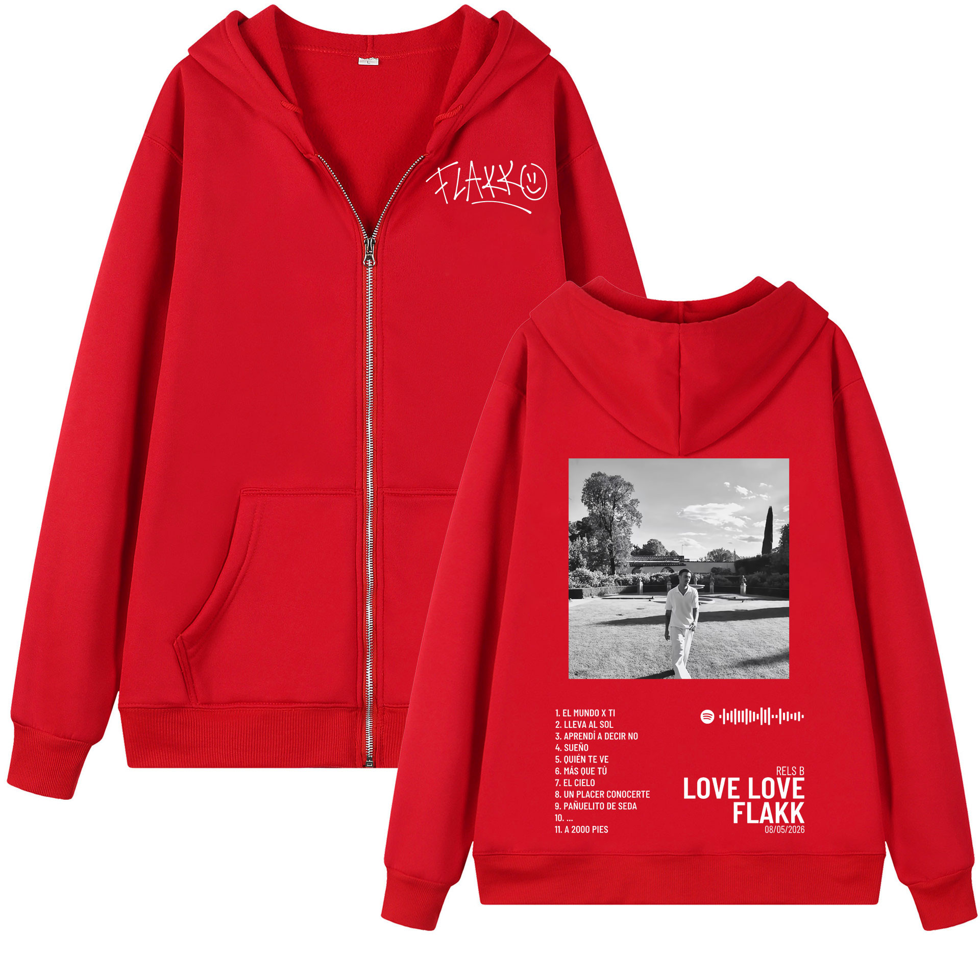 เสื้อฮู้ดซิปกราฟิก Rapper Rels - Mens Fashion Zip Up Hoodies บทวิจารณ์และราคา