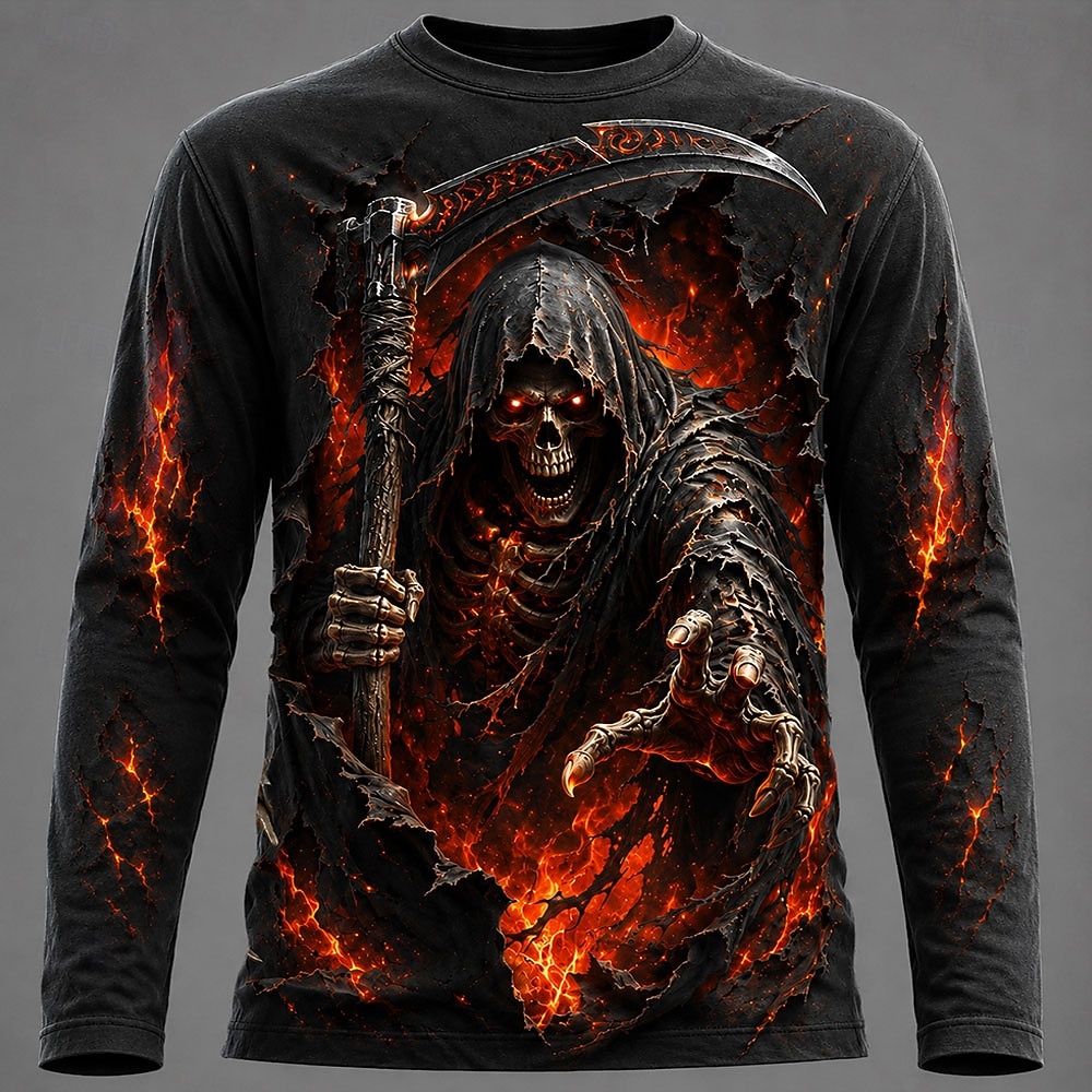 เสื้อยืดแขนยาวพิมพ์ลายกราฟิก 3 - Men'S Fashion T Shirts บทวิจารณ์และราคา