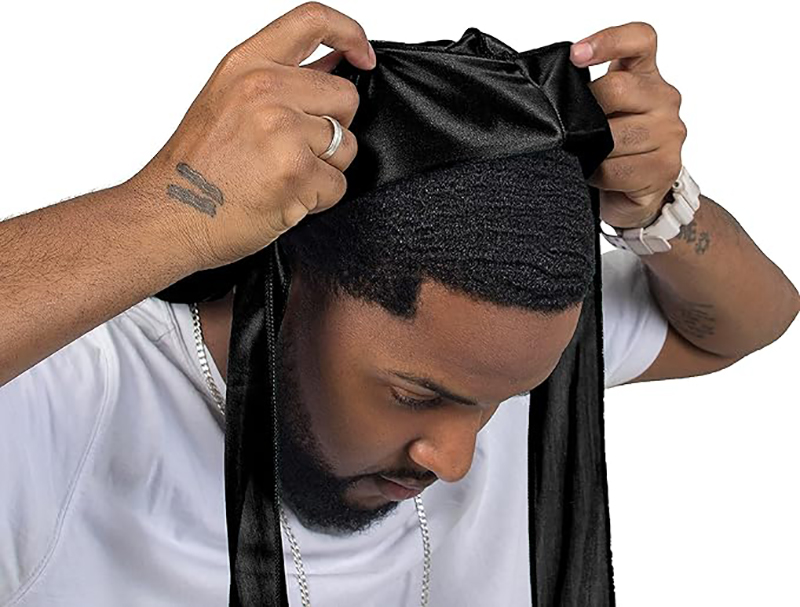 3 ชิ้น/ล็อตยาว Durag ผ้าไหมซาต - Men'S Fashion With Hat บทวิจารณ์และราคา