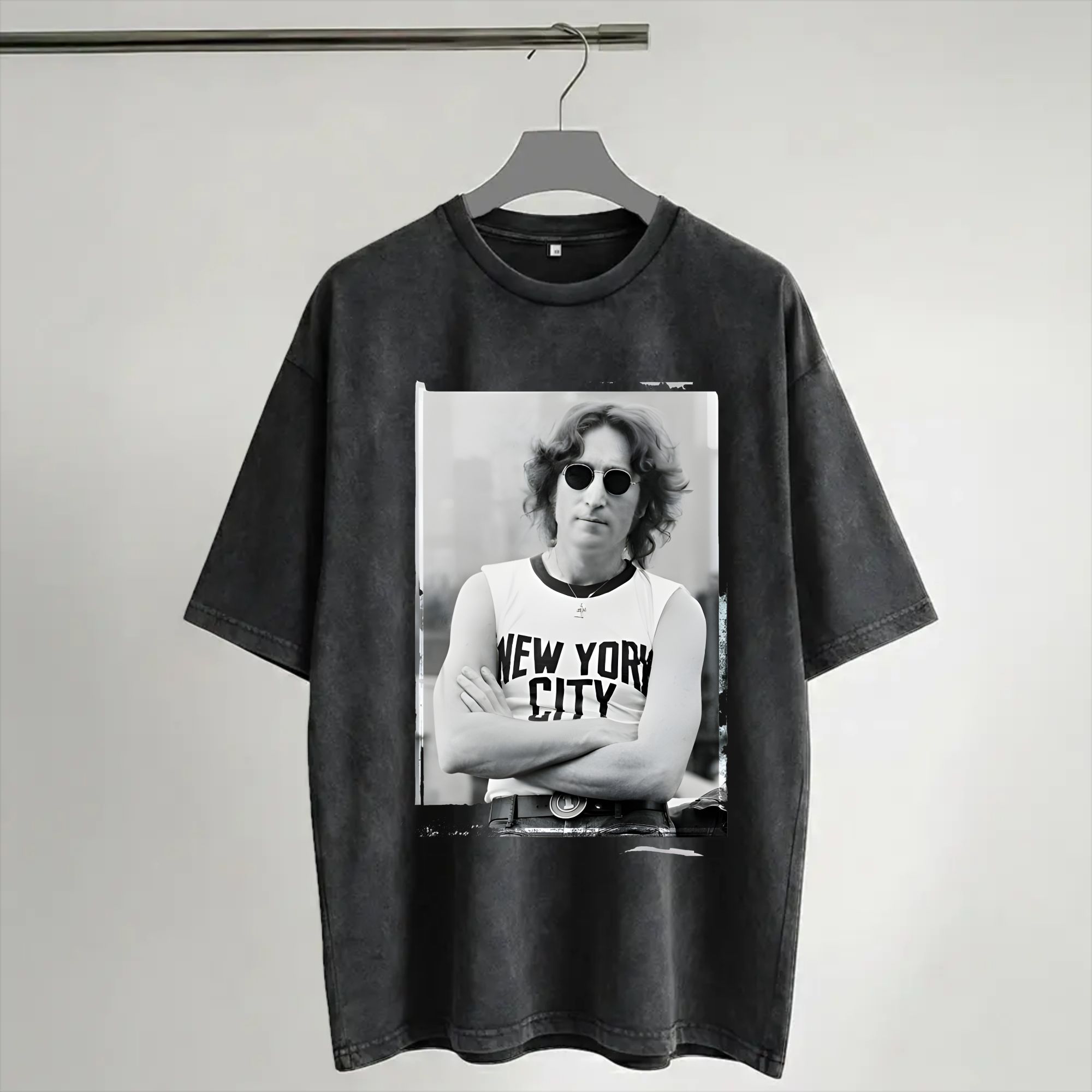 เสื้อยืดฮาราจูกุลายจอห์น เลนนอ - Men'S Fashion New York บทวิจารณ์และราคา