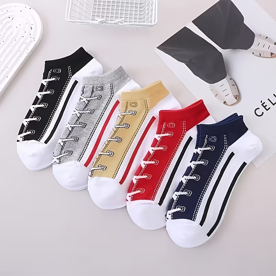 ถุงเท้าผู้ชายแบบสั้น 5 คู่ สำห - Socks Ankle Men บทวิจารณ์และราคา