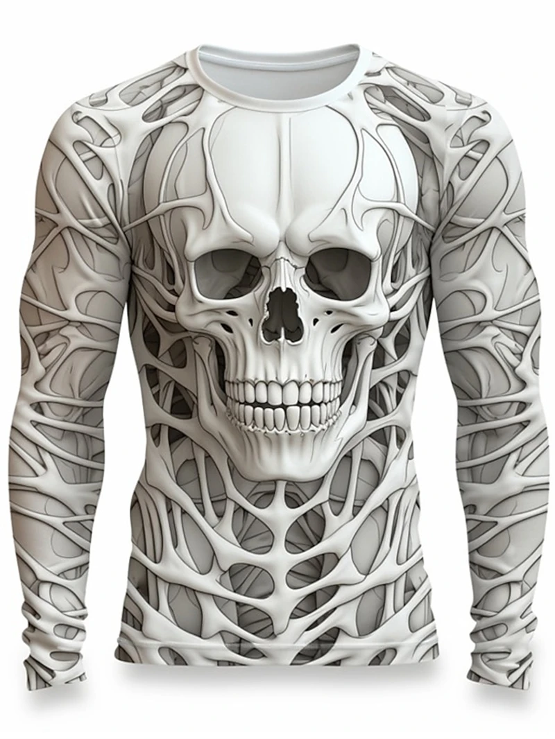 เสื้อยืดลายโครงกระดูกและกะโหลก - Mens Fashion Clothes บทวิจารณ์และราคา