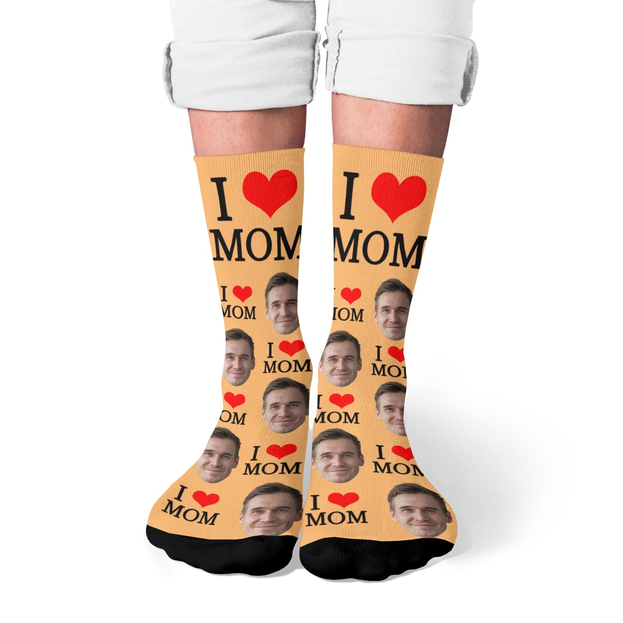 ถุงเท้าลายหน้าแบบกำหนดเอง ของข - Socks Ankle Men บทวิจารณ์และราคา