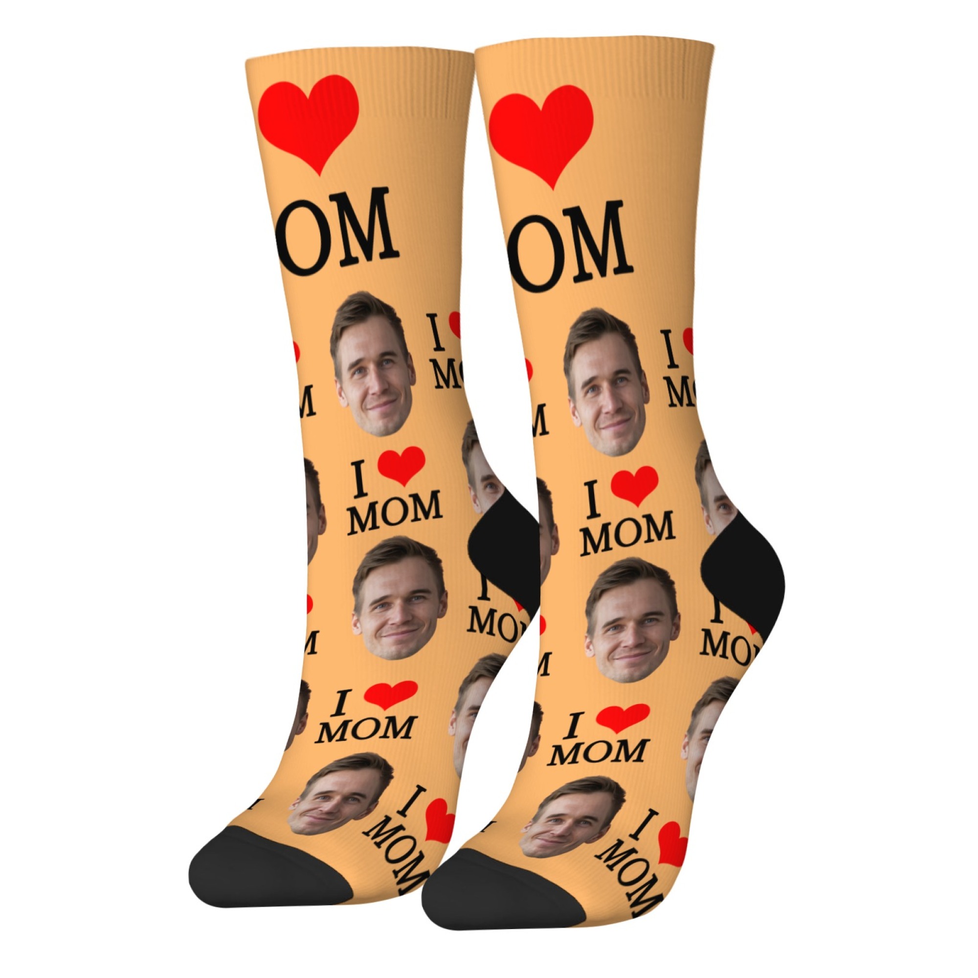 ถุงเท้าลายหน้าแบบกำหนดเอง ของข - Socks Ankle Men บทวิจารณ์และราคา