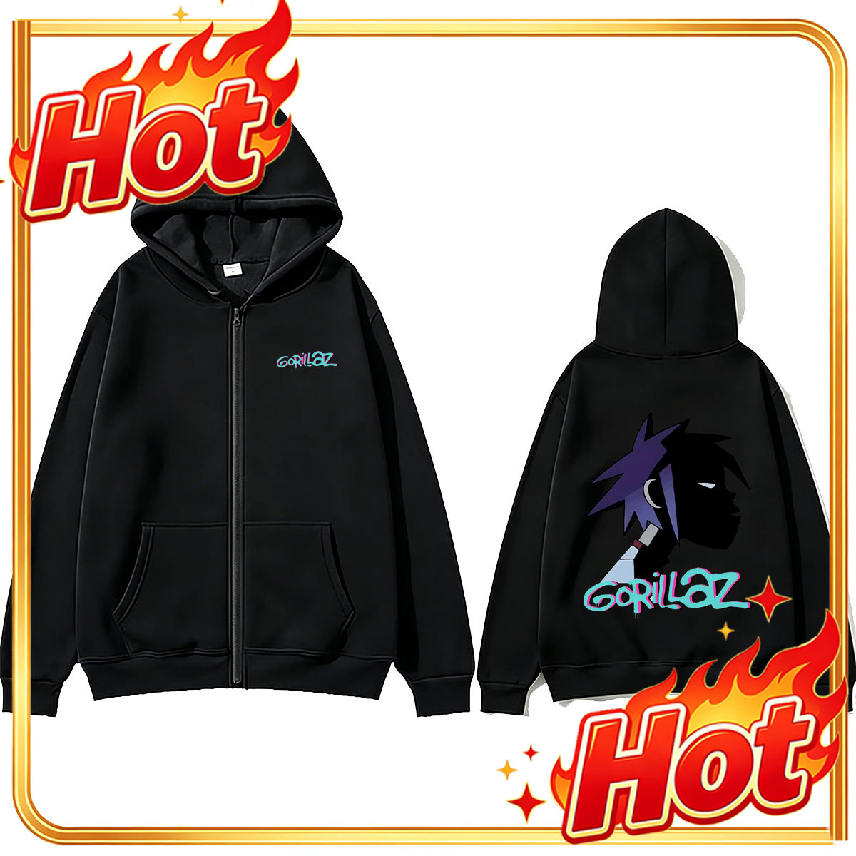 เสื้อฮู้ดมีซิป ลายกราฟิกหน้า G - Mens Fashion Zip Up Hoodies บทวิจารณ์และราคา