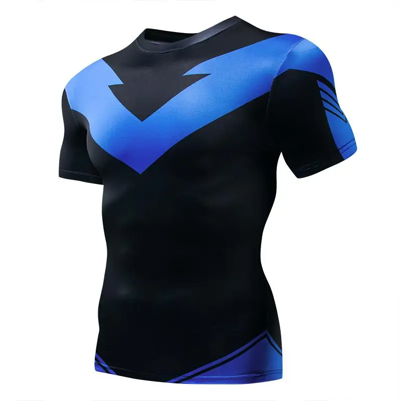 เสื้อยืดรัดกล้ามเนื้อ ชุดกีฬา  - Mens Fashion Summer บทวิจารณ์และราคา