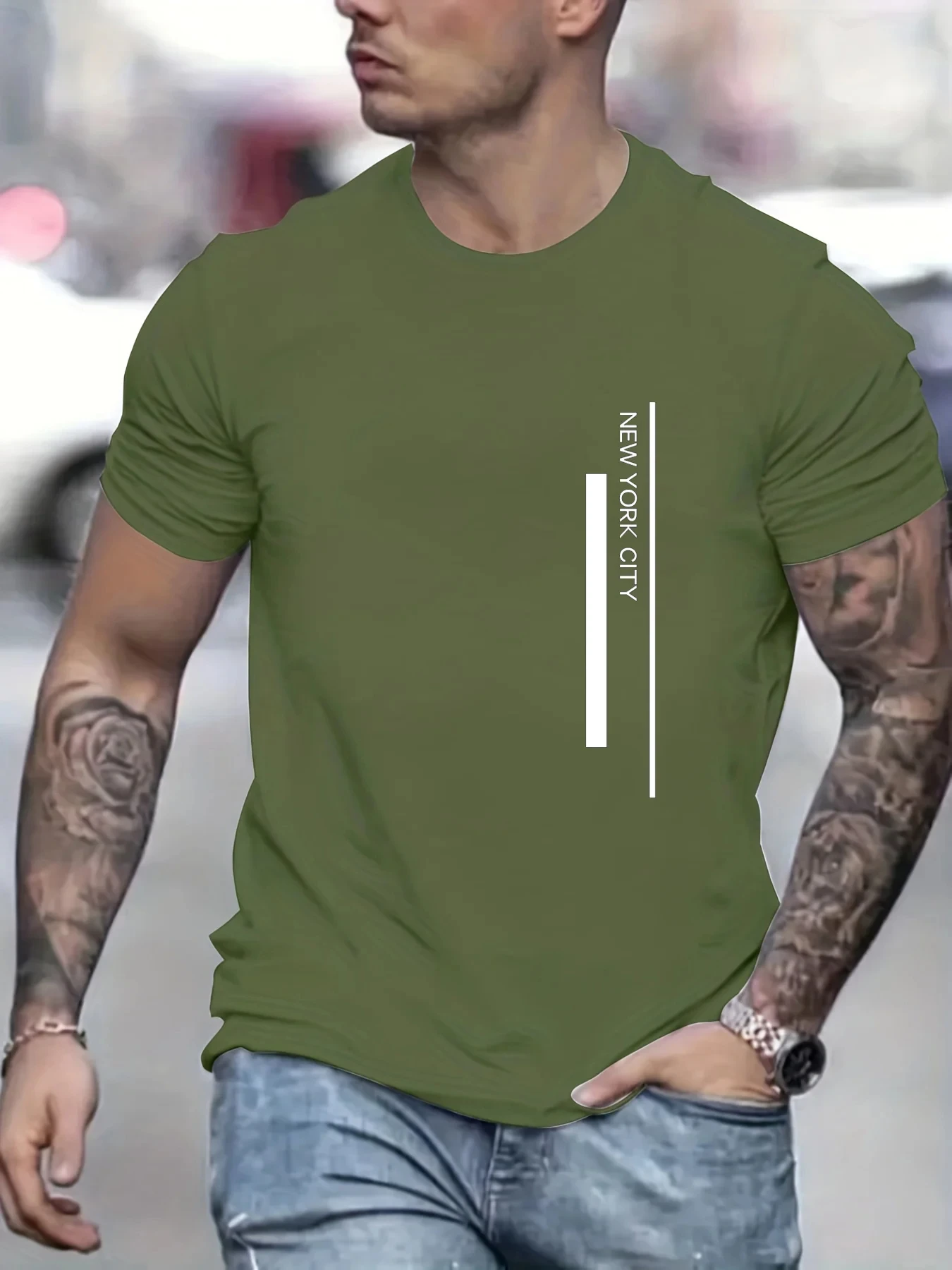 แฟชั่น NEW YORK CITY เสื้อยืดพ - Men'S Fashion New York บทวิจารณ์และราคา