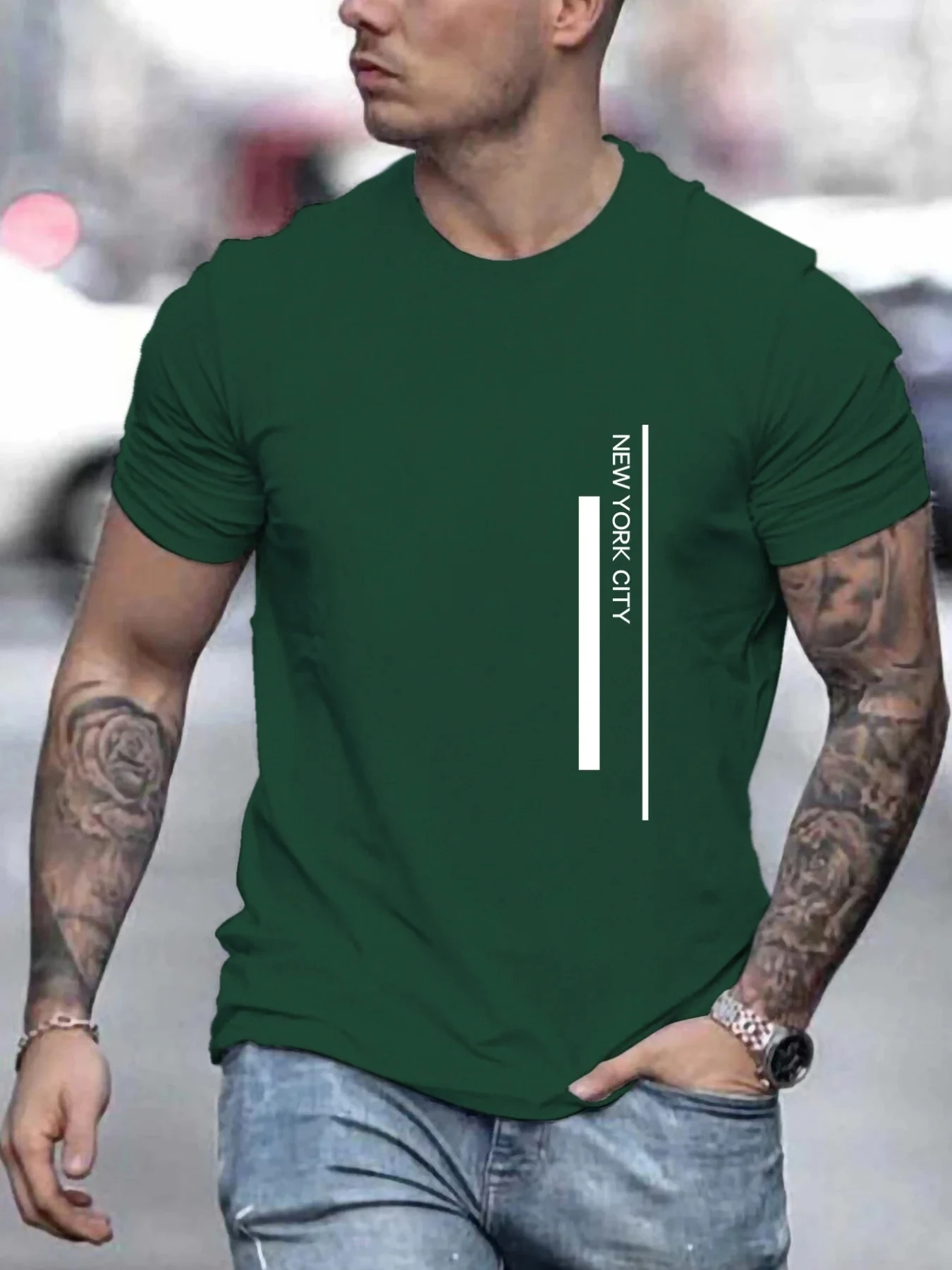 แฟชั่น NEW YORK CITY เสื้อยืดพ - Men'S Fashion New York บทวิจารณ์และราคา