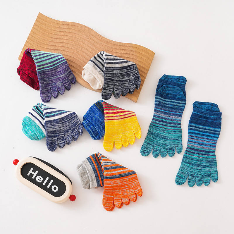 1/6 คู่ ถุงเท้าผู้ชายแบบห้านิ้ - Socks Ankle Men บทวิจารณ์และราคา