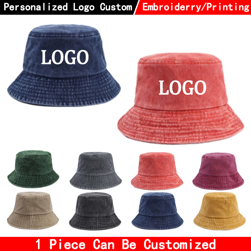 หมวกบักเก็ตยีนส์โลโก้สั่งทำ หม - Men'S Fashion With Hat บทวิจารณ์และราคา