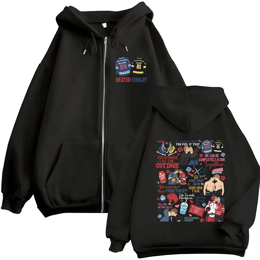 เสื้อฮู้ดซิปพิมพ์ลาย Heated Ri - Mens Fashion Zip Up Hoodies บทวิจารณ์และราคา