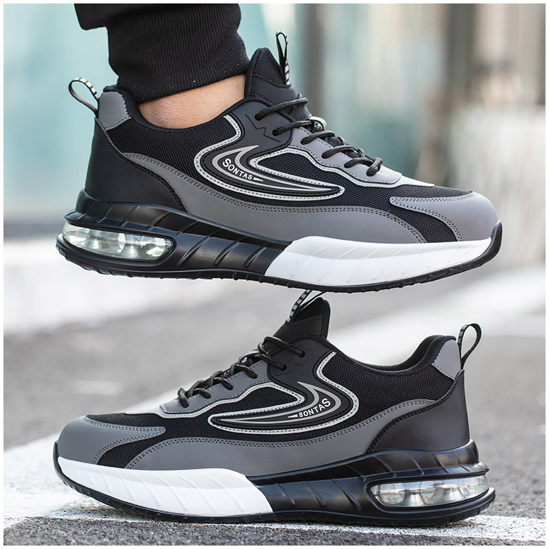 รองเท้าบูทนิรภัยหัวเหล็กแฟชั่น - Mens Fashion Trainers บทวิจารณ์และราคา