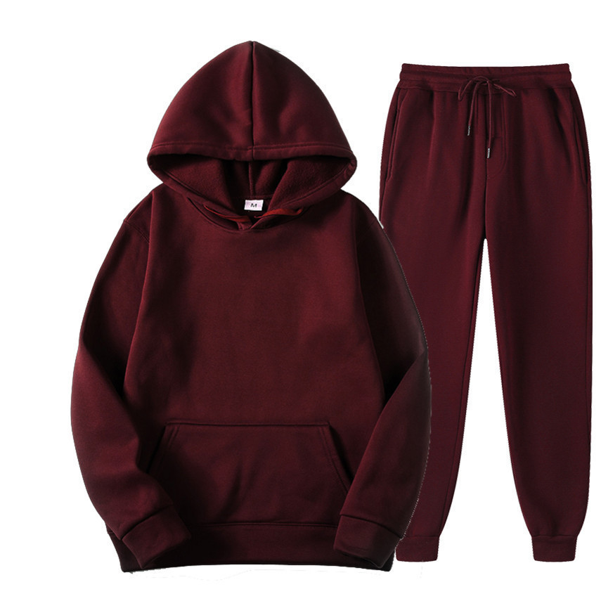 ชุดเซ็ตฮู้ดดี้+กางเกงขายาวสีพื - Men'S Fashion News บทวิจารณ์และราคา
