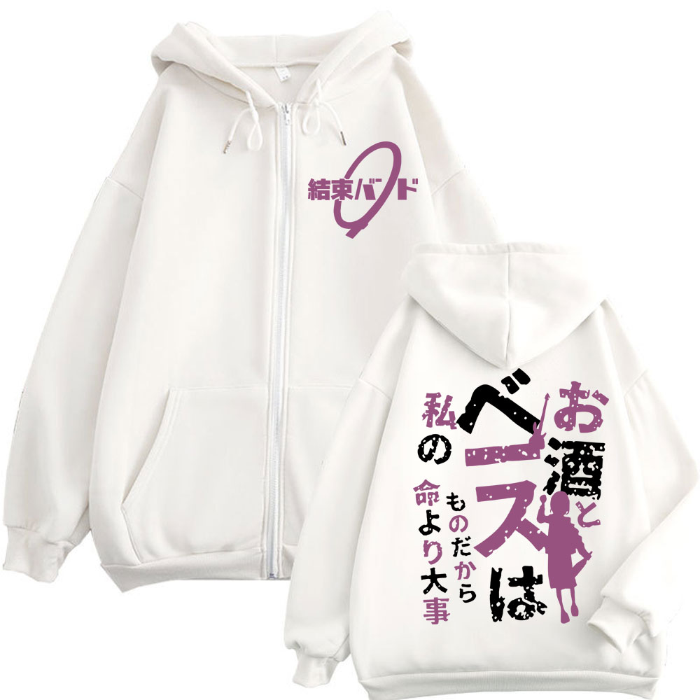 อะนิเมะ BOCCHI THE ROCK Kikuri - Mens Fashion Zip Up Hoodies บทวิจารณ์และราคา