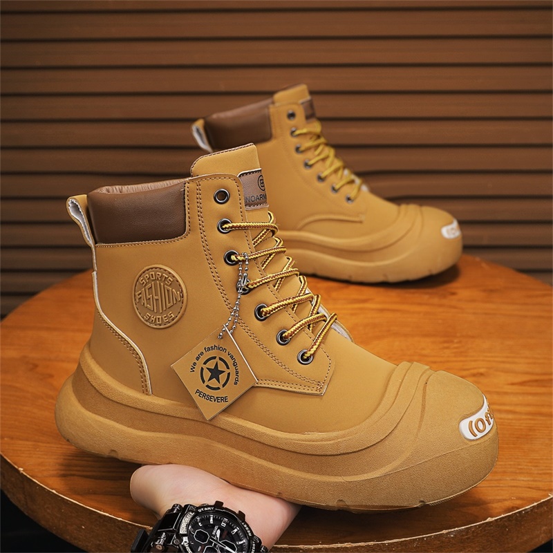 รองเท้าบูทข้อสั้นแฟชั่น สวมใส่ - Mens Fashion Trainers บทวิจารณ์และราคา