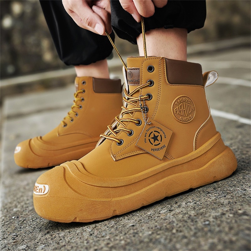 รองเท้าบูทข้อสั้นแฟชั่น สวมใส่ - Mens Fashion Trainers บทวิจารณ์และราคา