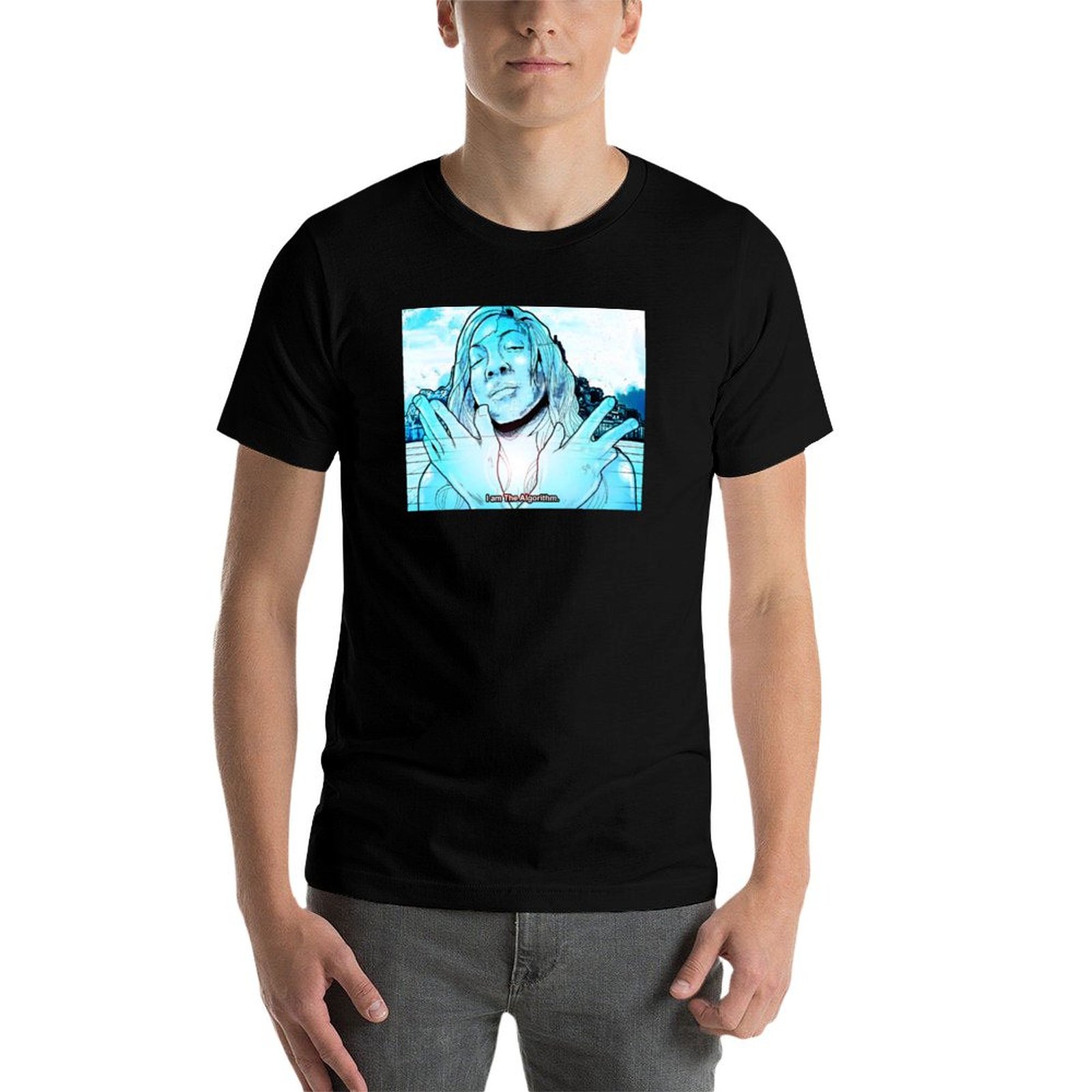 เสื้อยืดลาย I AM THE ALGORITHM - Men'S Fashion T Shirts บทวิจารณ์และราคา