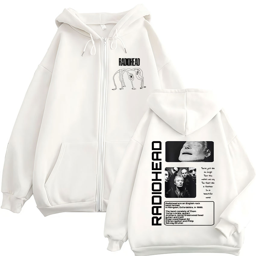 เสื้อฮู้ดซิปวงร็อคเรดิโอเฮด ดี - Mens Fashion Zip Up Hoodies บทวิจารณ์และราคา