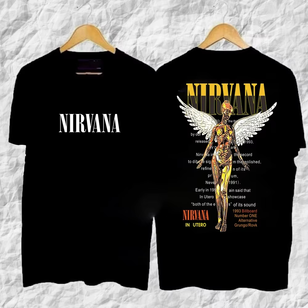 เสื้อยืดผ้าฝ้ายพิมพ์ลายกราฟิกโ - Poster Men Fashion บทวิจารณ์และราคา